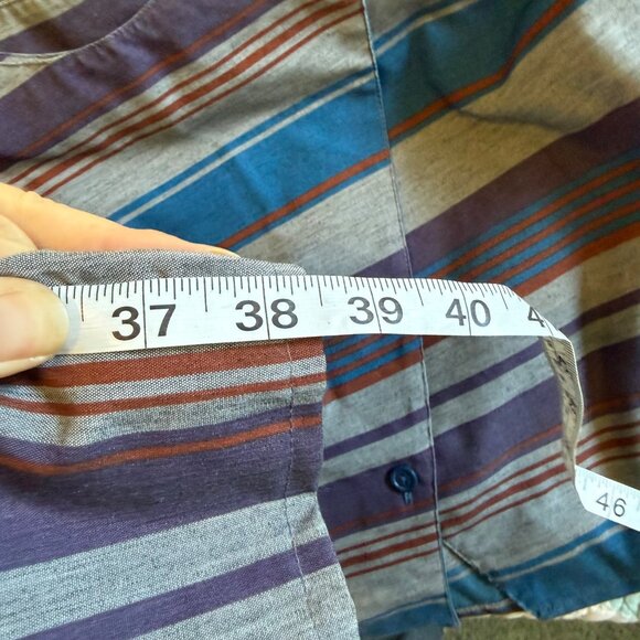 Vintage 70's Seneca New York Striped Two-Piece Set With Button Top & Pants Sz M - Picture 10 of 10